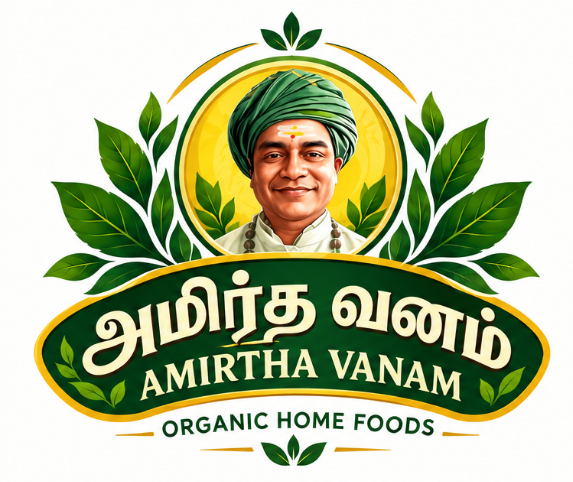 Official Amirtha Vanam Organic Home Foods logo